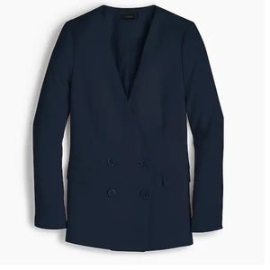 J. Crew Petite French girl blazer in 365 crepe